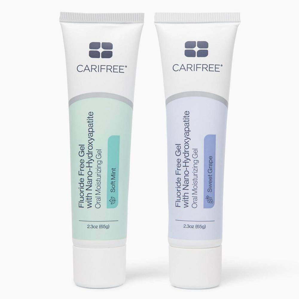 image:imageCariFree Fluoride Free Gel Mint Flavored Nano Hydroxyapatite Toothpaste Neutralizes pH Freshens Breath amp Moistens Mouth Dentist Recommended for Oral Care 23 Ounce Pack of 1 Soft MintMint  Grape