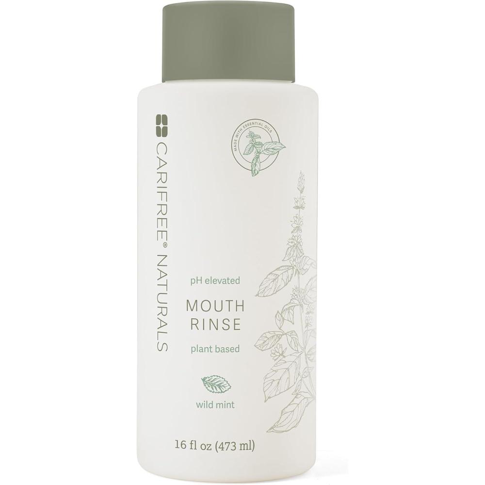 image:imageCariFree Naturals Mouth Rinse AlcoholFree amp FluorideFree Mouthwash with Magnolia Bark amp Essential Oils Wild Mint Flavor 16 fl ozWild Mint