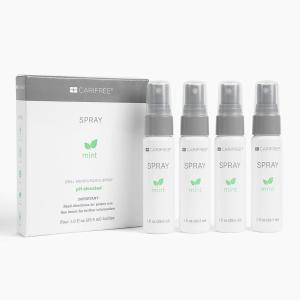 CariFree Oral Spray, Grape Flavored, Xylitol for Moisturization, Neutralizes pH, Fluoride-Free, Freshen Breath, Recommended by Dentists, Dentist Developed, 4 Bottles (1 fl. oz. Each)(Mint)